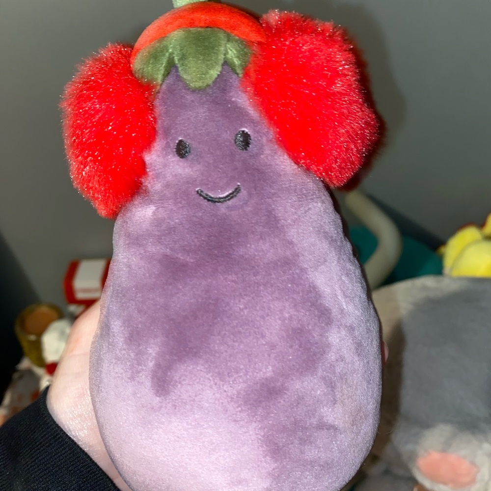 RETIRED Jellycat Toastie Vivacious Red Eggplant
